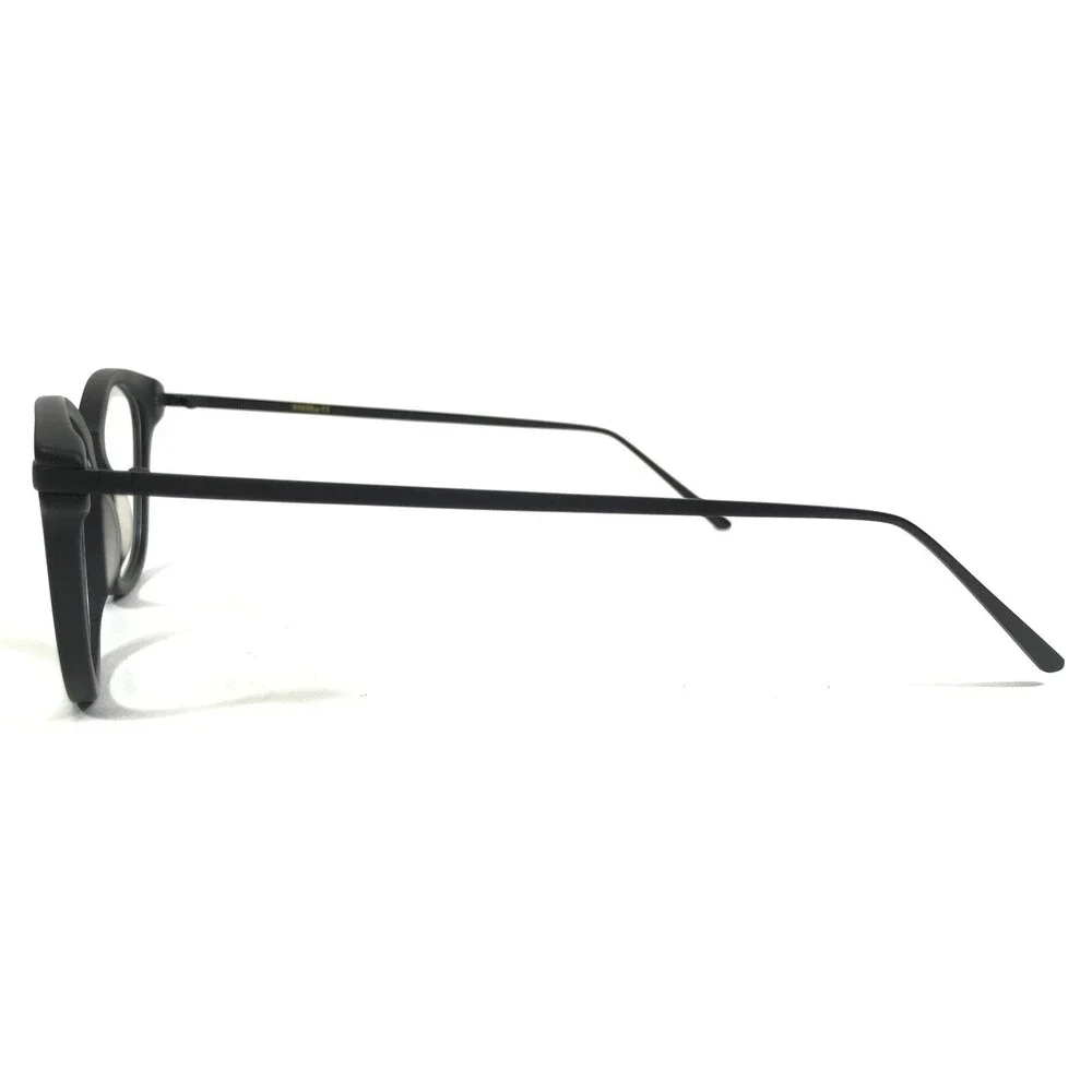 Iconik Eyeglasses Frames Saraya C02 Gray Blue Round Horn Rim 50-17-140